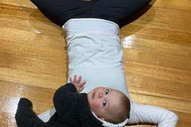 Butterfly breast feeding postures